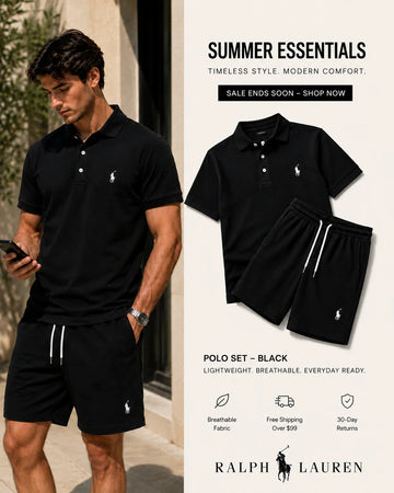 Polo Ralph Laren Signature Set — Polo & Shorts